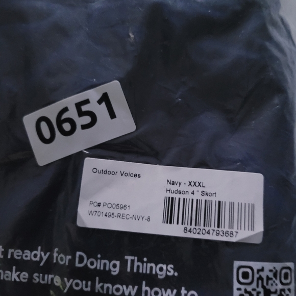 NWT Outdoor Voices Hudson 4" Skort Size XXXL Navy - Picture 5 of 8